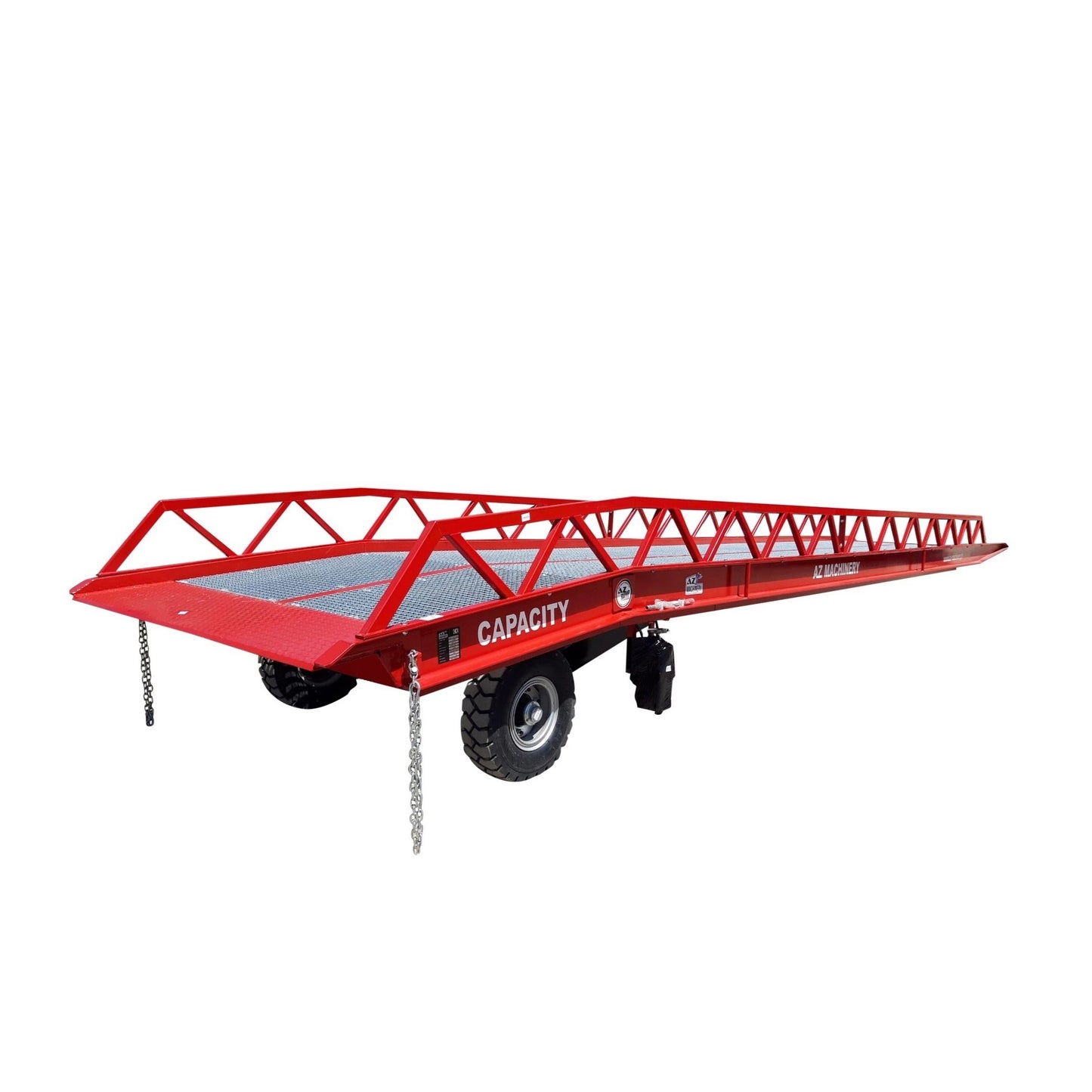 La rampa de carga EASY XL 8T es perfecta para todo tipo de terrenos. Con una capacidad de carga de 8 toneladas, esta rampa robusta y duradera es ideal para facilitar el acceso a camiones y vehículos en cualquier entorno. Su diseño versátil y seguro garantiza un rendimiento óptimo en superficies irregulares, ofreciendo una solución confiable y eficiente para tus necesidades de carga y descarga.